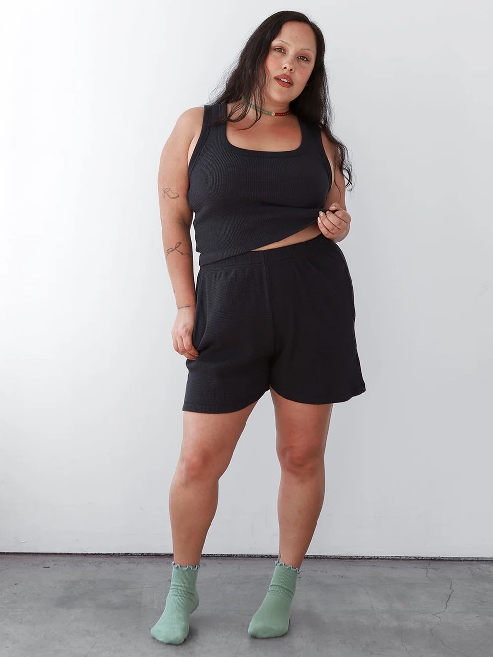 Noble waffle short in ash